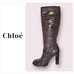 Chloe tall brown boots size 39