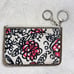 COACH Card Case White x Silver x Floral Pattern