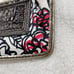 COACH Card Case White x Silver x Floral Pattern