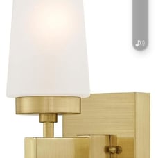 2 brass wall lights
