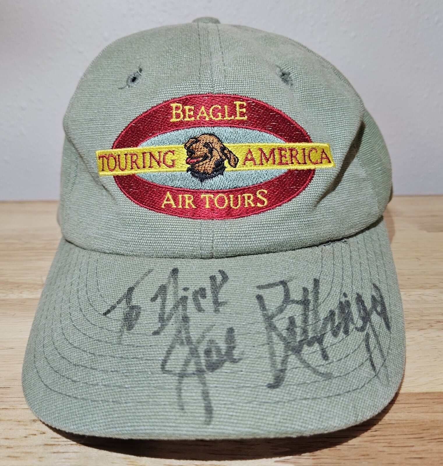 Beagle Air Tours Embroidered Ball Cap Signed By Joe Kittenger
