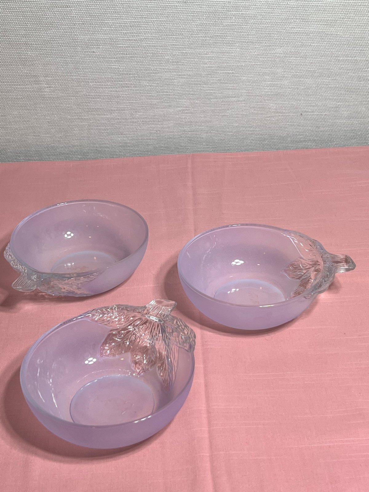 Vintage glass bowls - set of 3