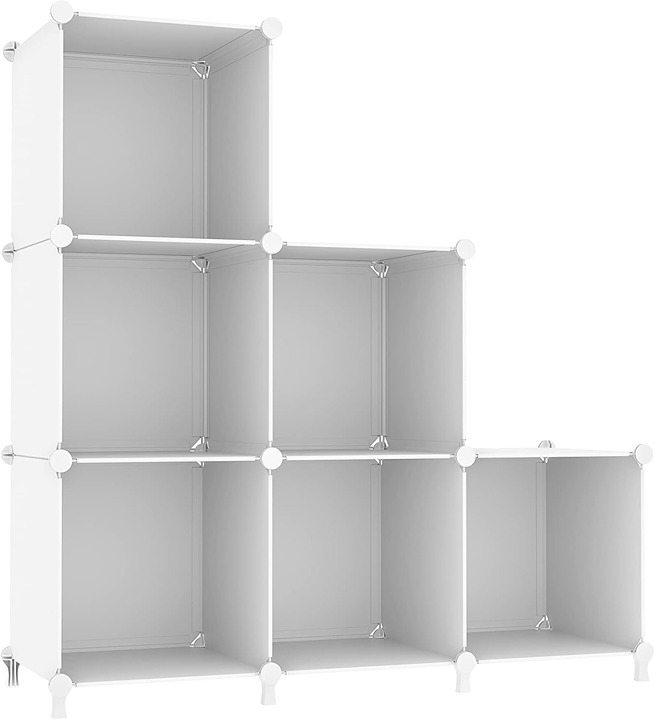 Cube Storage Organizer, Storage Cubes Shelves Bookshelf, 6 Cube