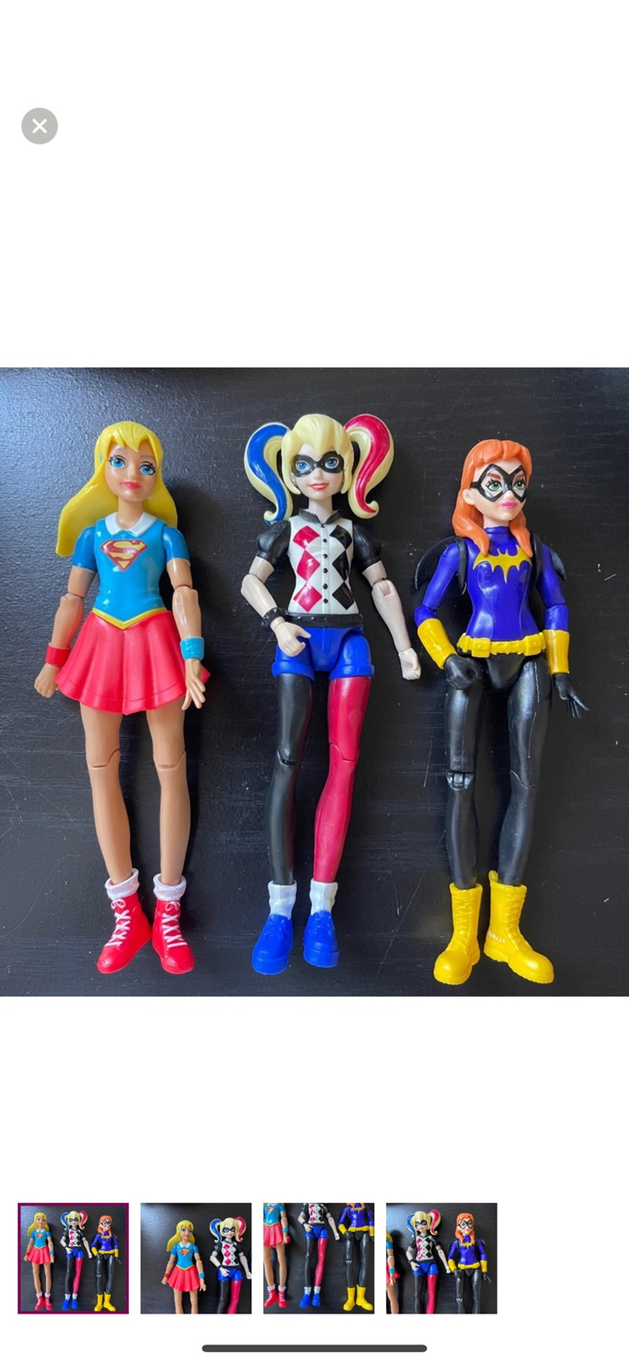 DC Super Hero Girls Harley Quinn/Supergirl/BATGIRL Figure 6 Inch Mattel