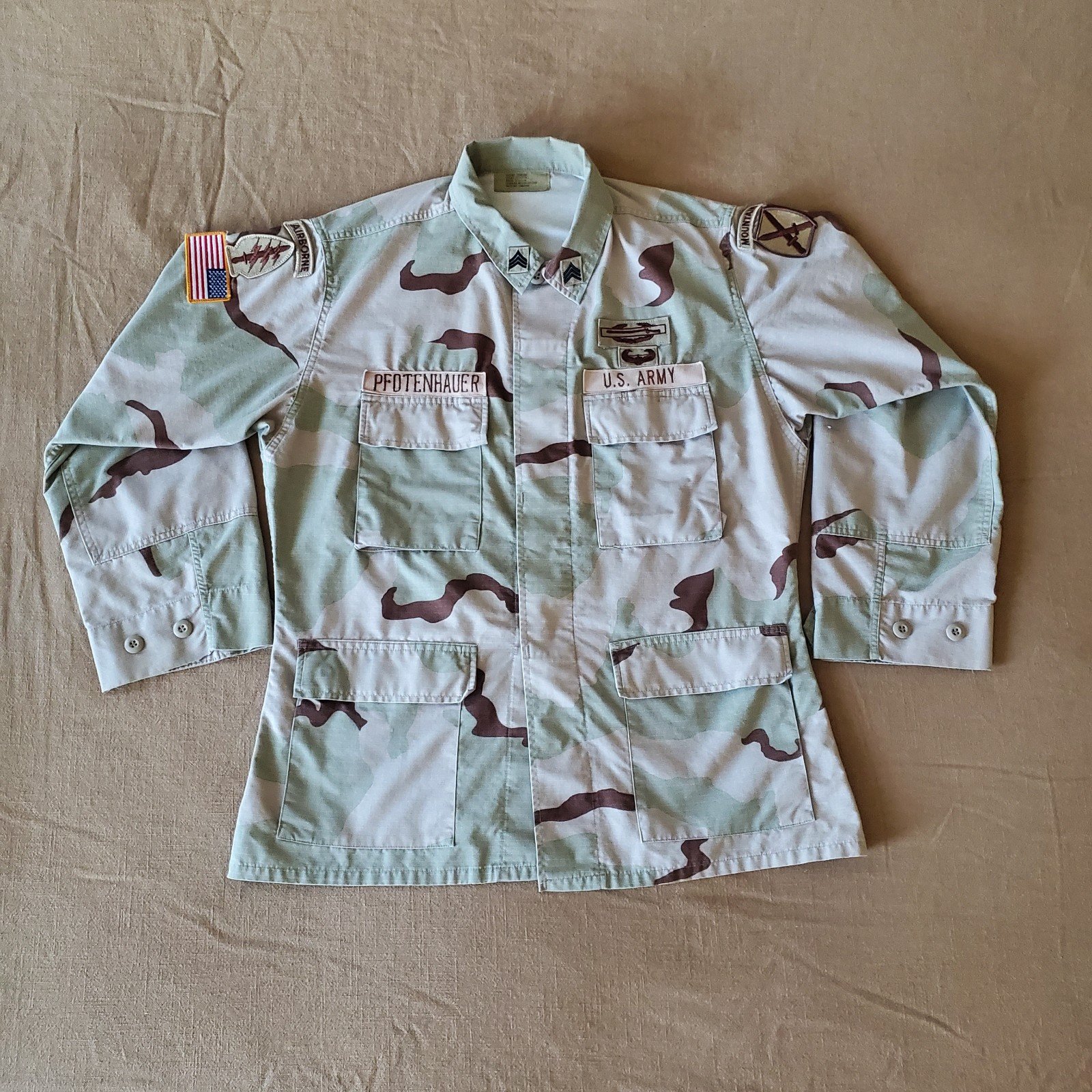 Offical Desert Camouflage Combat Jacket Size Medium