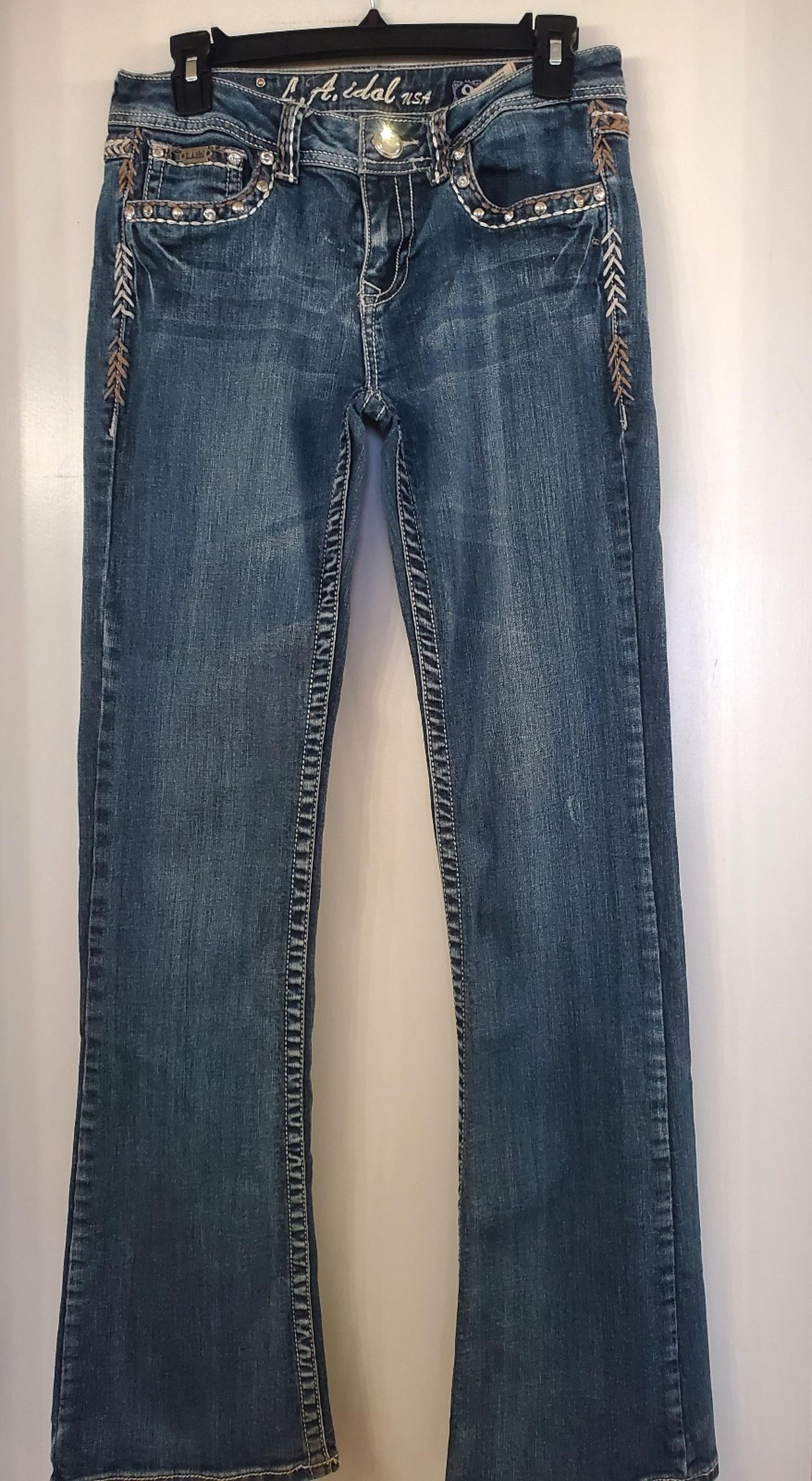 LA idol USA Women's Jean's Blue size 9 31/34