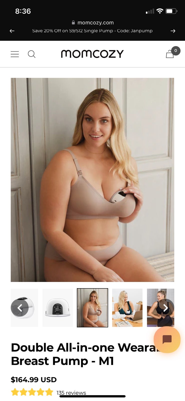 Mom Cozy Wearable Breast Pump