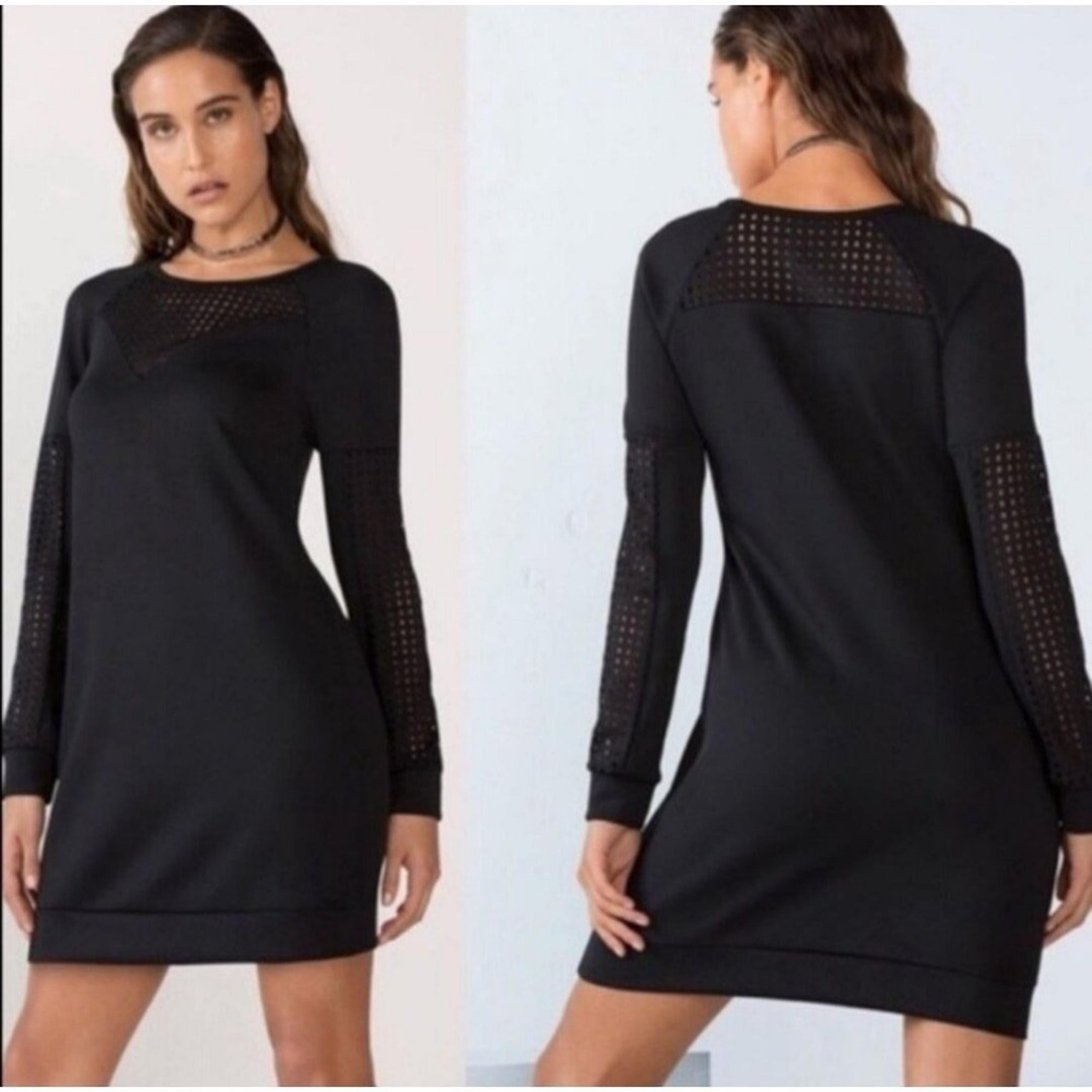 Fabletics Black Tilly Long Sleeve Mini Dress Size Small