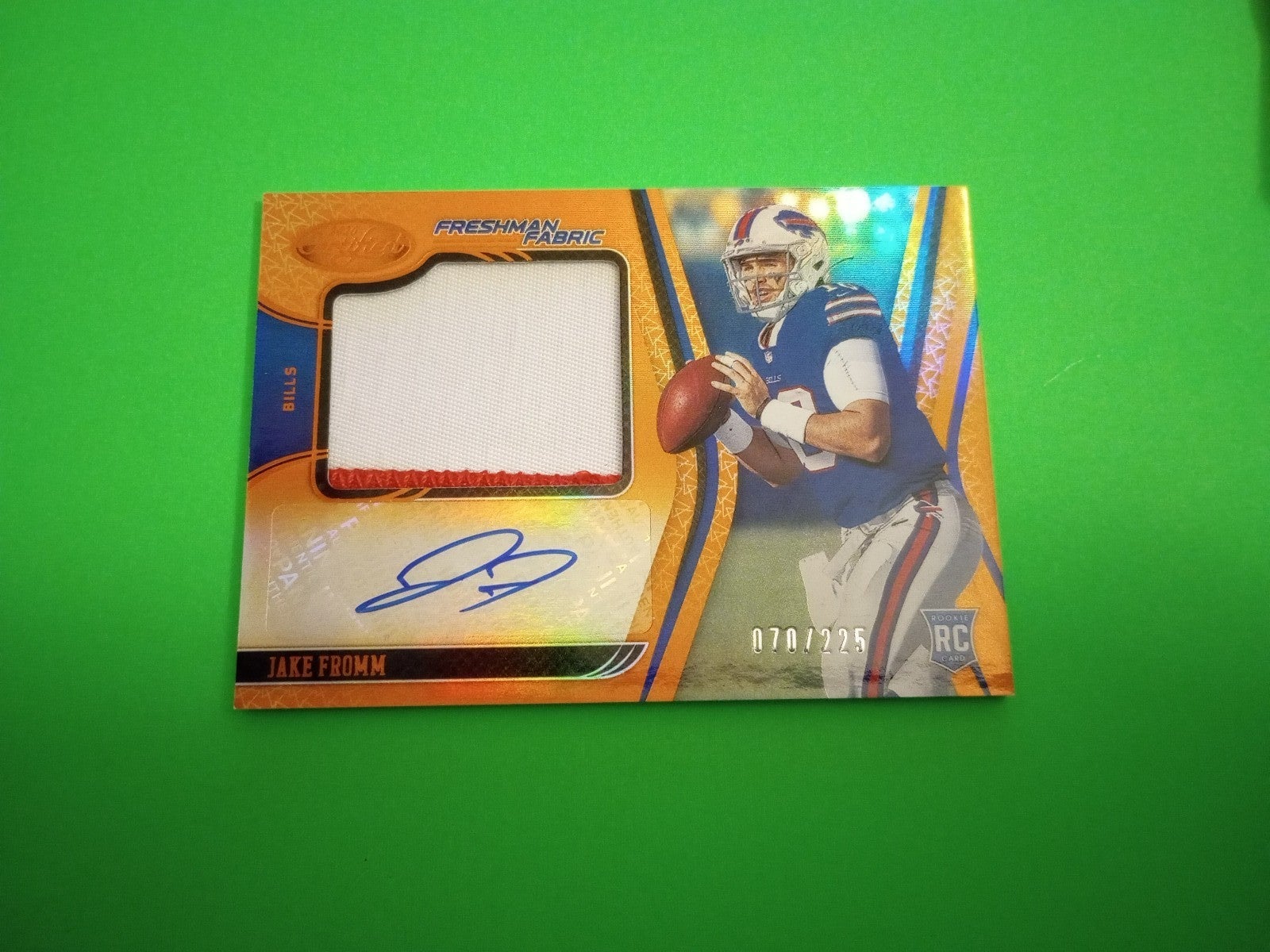 AUTO /225 RC JAKE FROMM RPA JERSEY PATCH 2020 BUFFALO BILLS GEORGIA BULLDOGS UGA