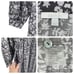 Calme By Johnny Was Relaxed Henley Midi Dress Long Sleeve Floral Large Gray