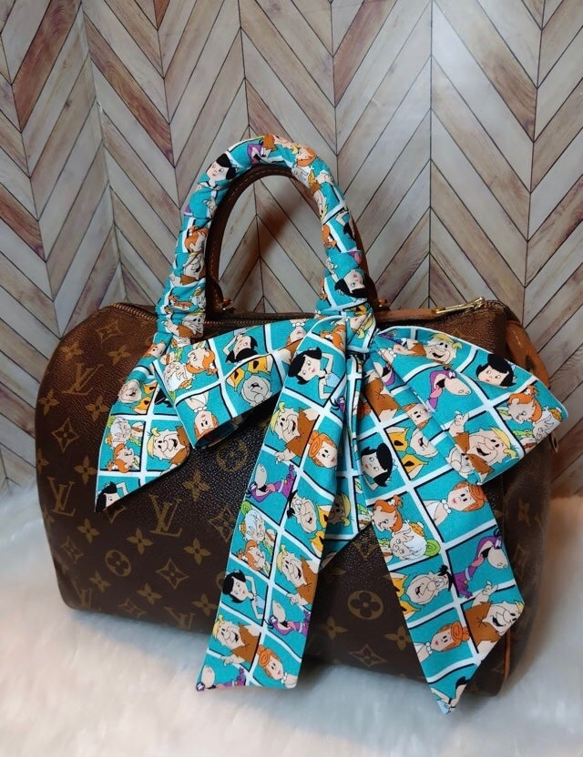 XC New Luxury Twilly - The Flintstones Yaba Daba Do Time Scarf