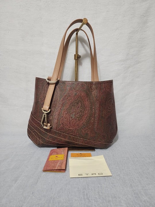 ‼️SOLD SOLD‼️ Auth Etro Milano Brown Leather Shoulder Bag