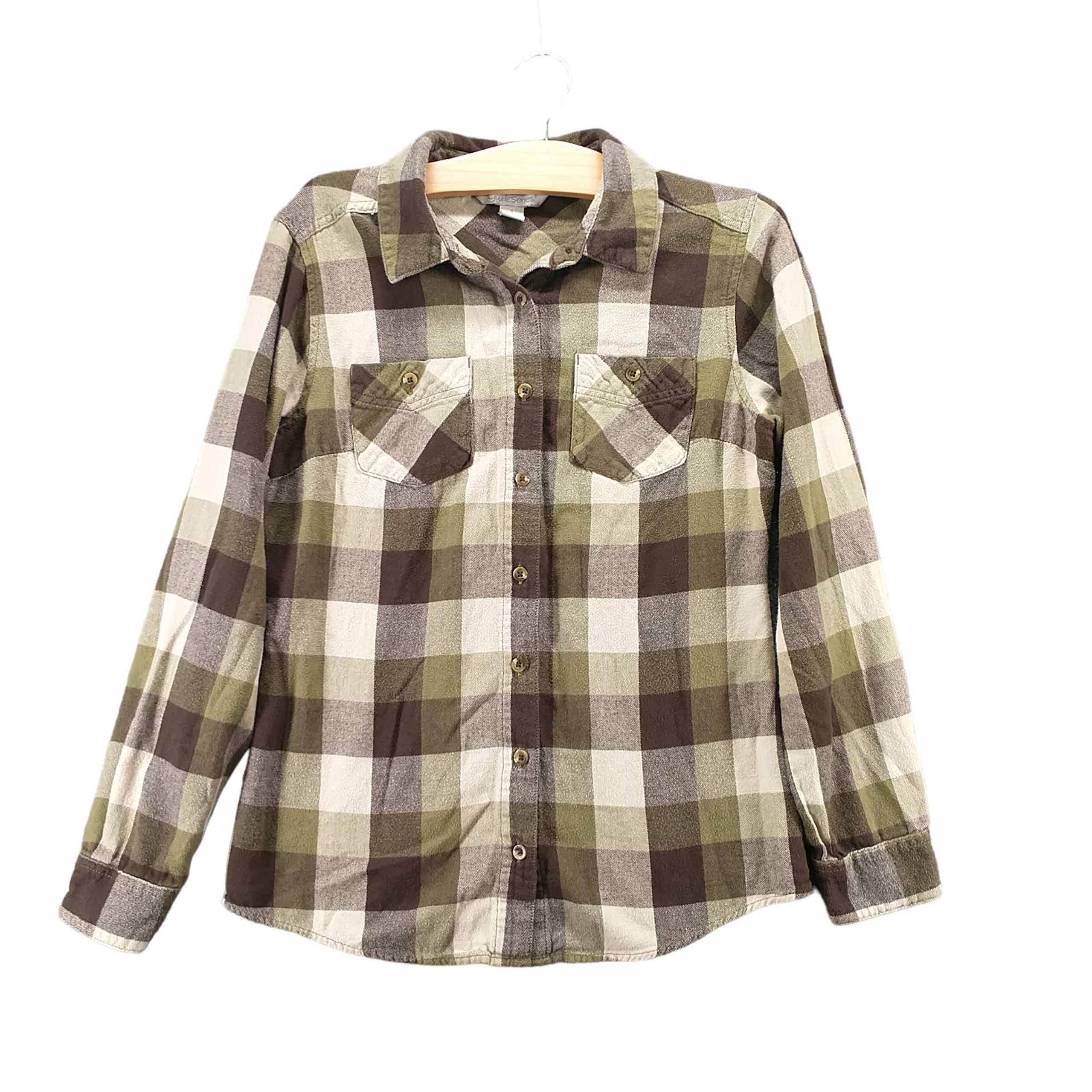 Gander Mountain Guide Series Mens Button-Up Shirt Multi Small Check Pockets