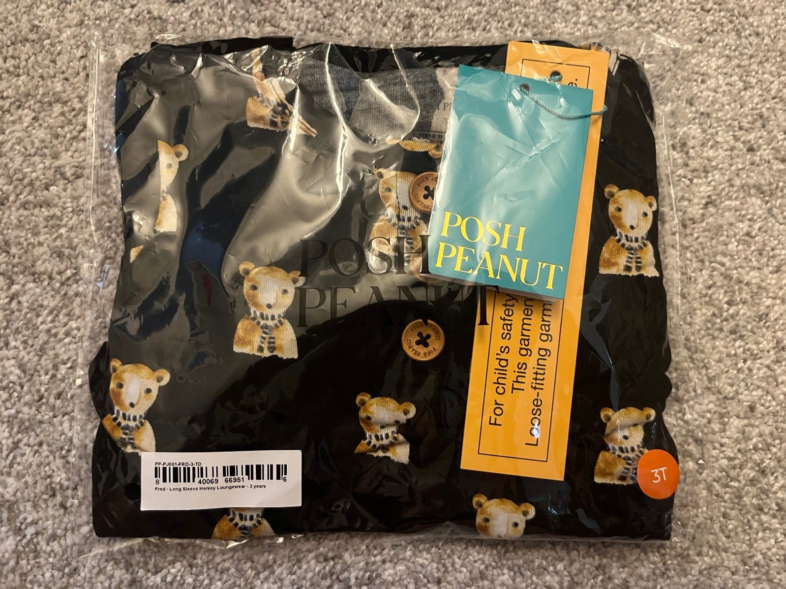Posh peanut fred bear print in 2T