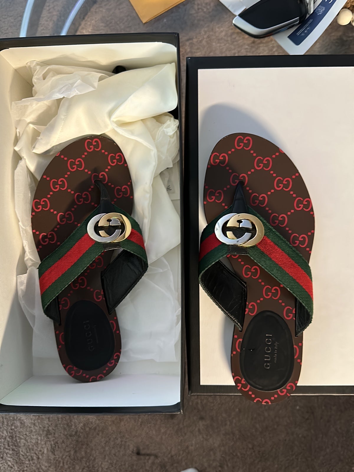 Gucci THONG WEB SANDAL