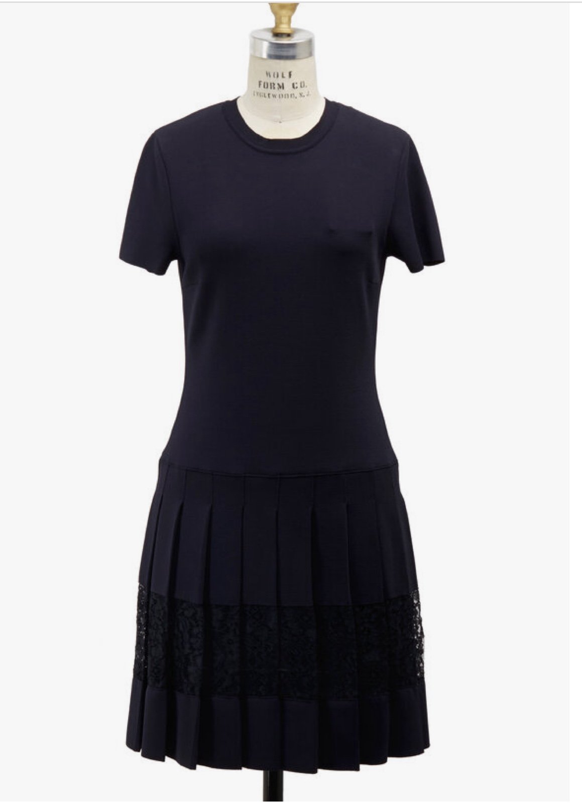 Valentino Navy Blue Knit Dress