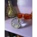 Vintage Art Glass Clear Chunky Owl Figurine w/Sticker