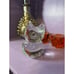 Vintage Art Glass Clear Chunky Owl Figurine w/Sticker