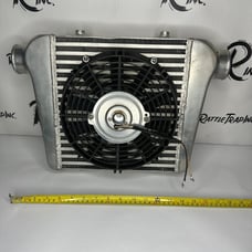 Aluminum Radiator and fan for buggy or sand rail.