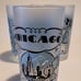 4 Frosted Souvenir Glasses Drinkware Barware Vintage-Inspired Chicago Landmarks