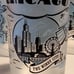 4 Frosted Souvenir Glasses Drinkware Barware Vintage-Inspired Chicago Landmarks