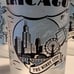 4 Frosted Souvenir Glasses Drinkware Barware Vintage-Inspired Chicago Landmarks