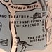4 Frosted Souvenir Glasses Drinkware Barware Vintage-Inspired Chicago Landmarks