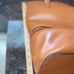 Lodis Brown Tote Leather Purse, Zip Open Bottom Storage