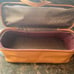 Lodis Brown Tote Leather Purse, Zip Open Bottom Storage