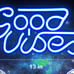 Good Vibes Neon Sign for Bedroom Wall Decor