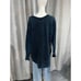 Free People Acid Wash V-Neck Sweatshirt Size Large