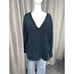 Free People Acid Wash V-Neck Sweatshirt Size Large