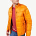 Free Assembly Men's Box Quilted Jacket Yellow Spice L