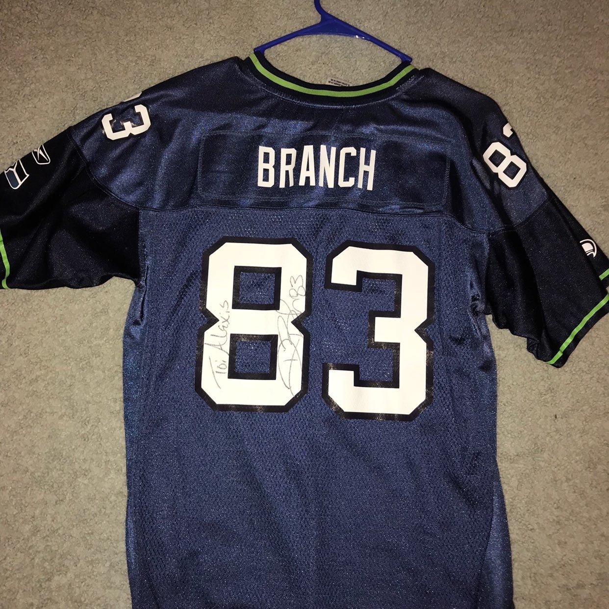 Signed Seahawks Jersey