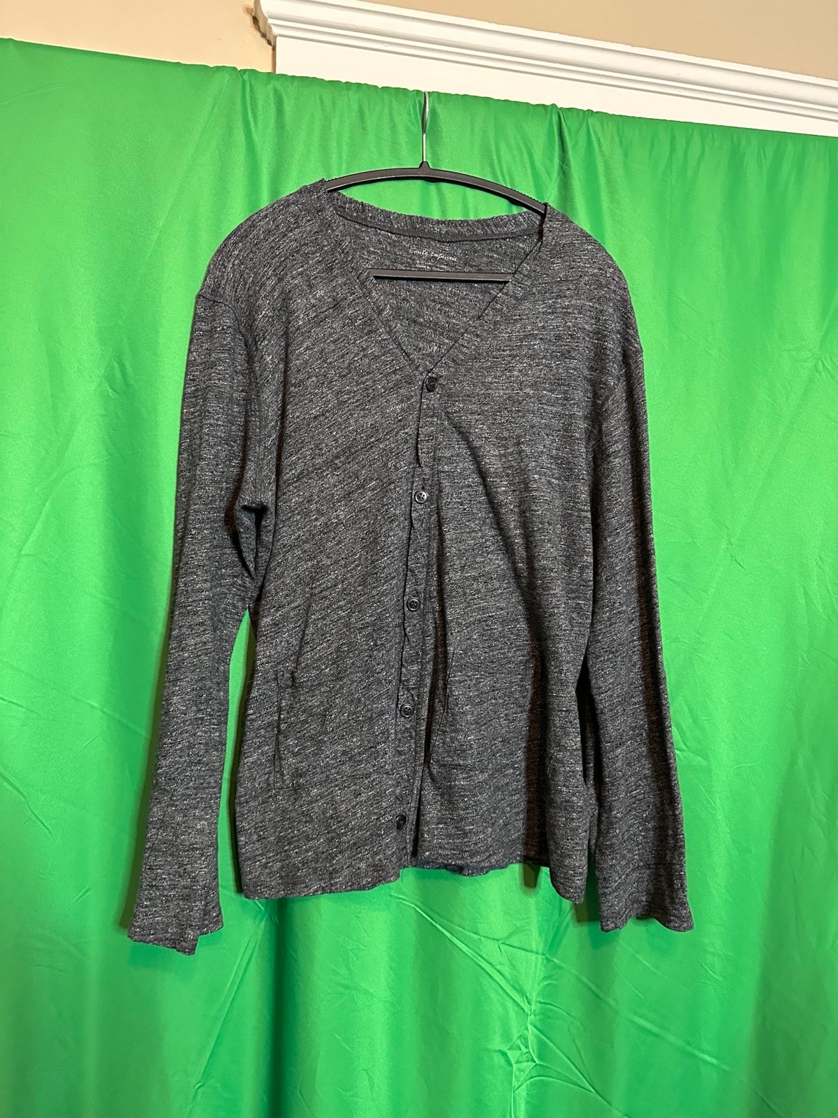 EMILE LAFAURIE gray cotton cardigan sweater