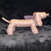 Large Ceramic Dachshund Balloon Dogs in Pink and Purple