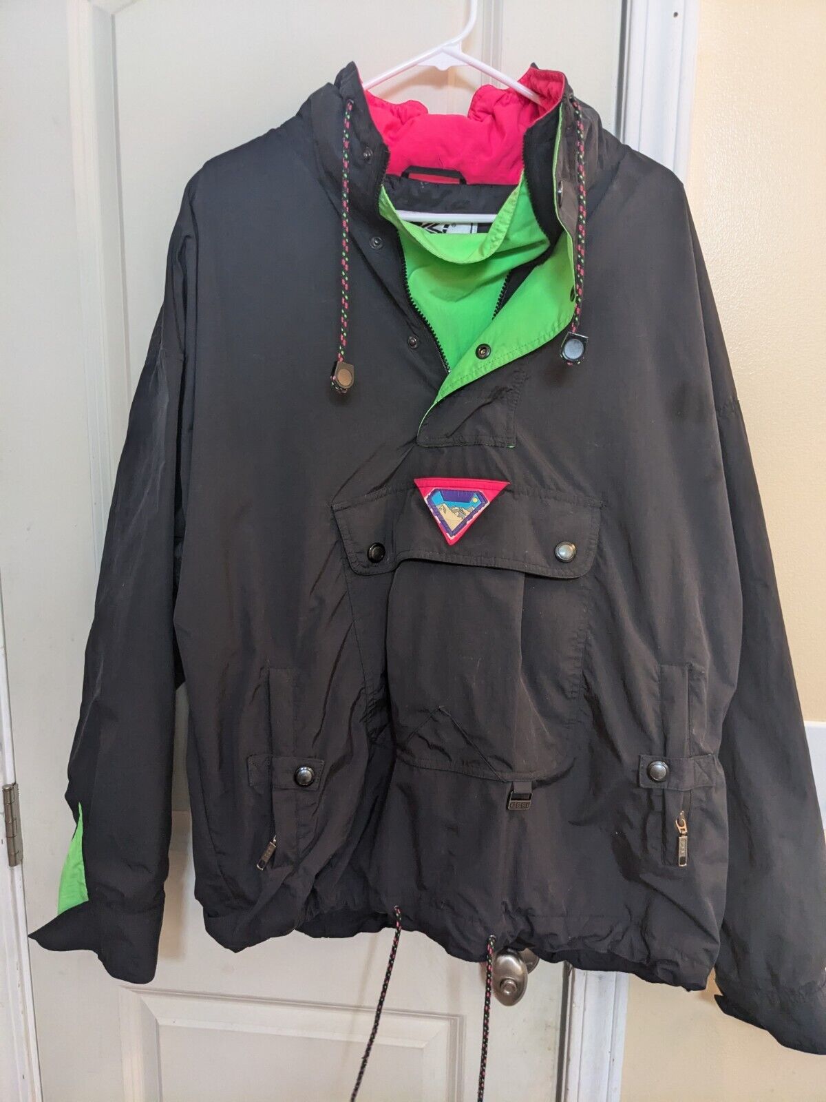 Vintage Ossi Jacket Men's Large Ski Wear Quarter Zip Pullover Jacket