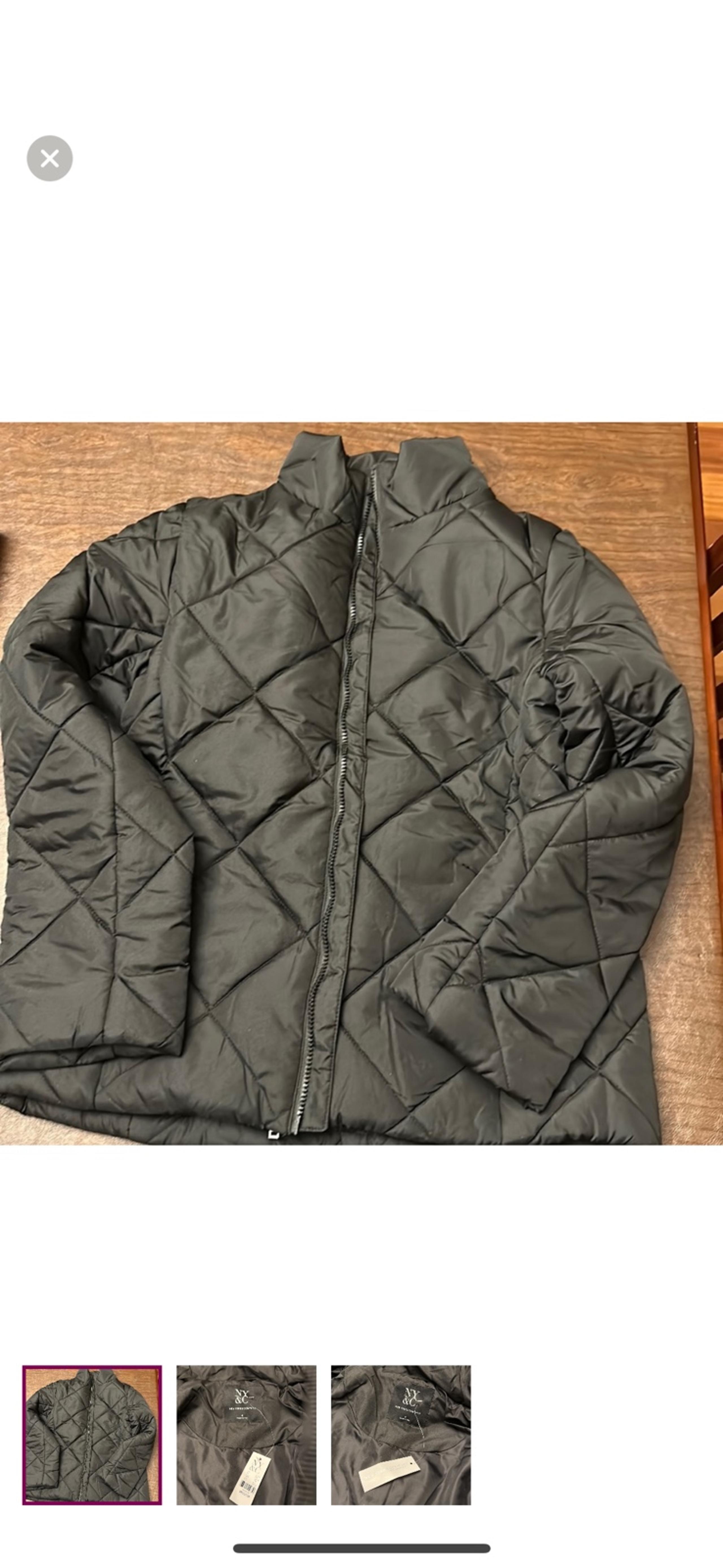 New York and Company Puffer Jacket size M NWT