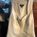 BEBE off White zipper front top size med
