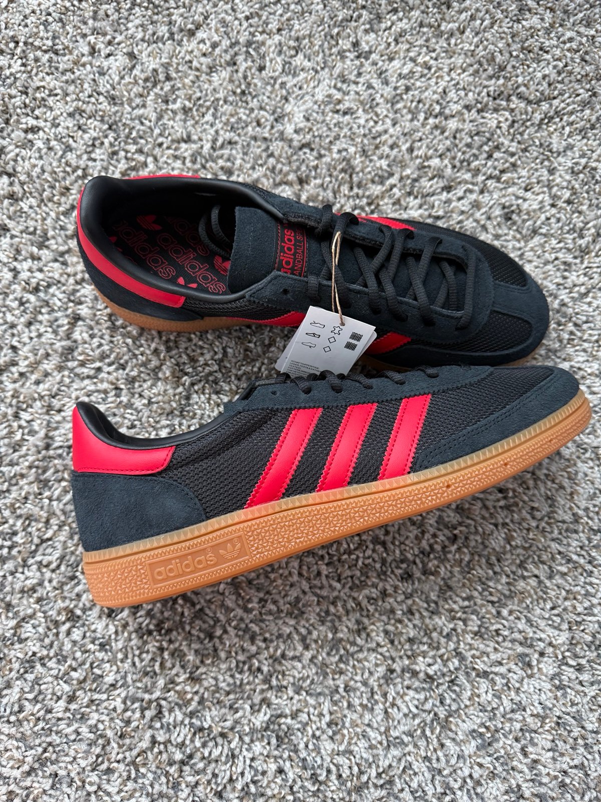 Adidas handball Spezial black red size 11 men