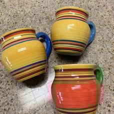 Pacific Rim Hand painted 3- Mugs