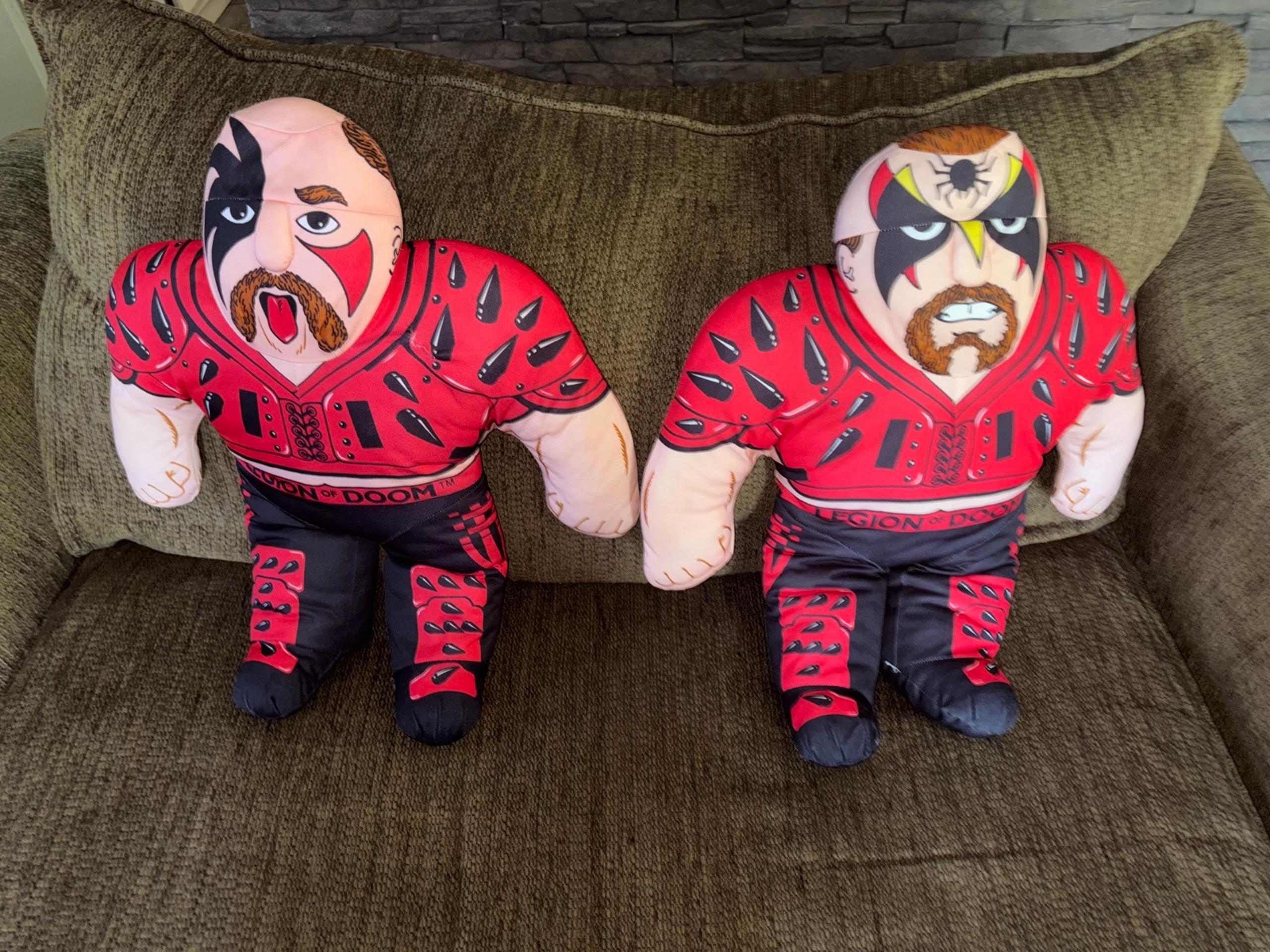 Wwf wwe Legion Of Doom Road Warrior Tonka Hawk Animal wrestling buddies vtg 90s