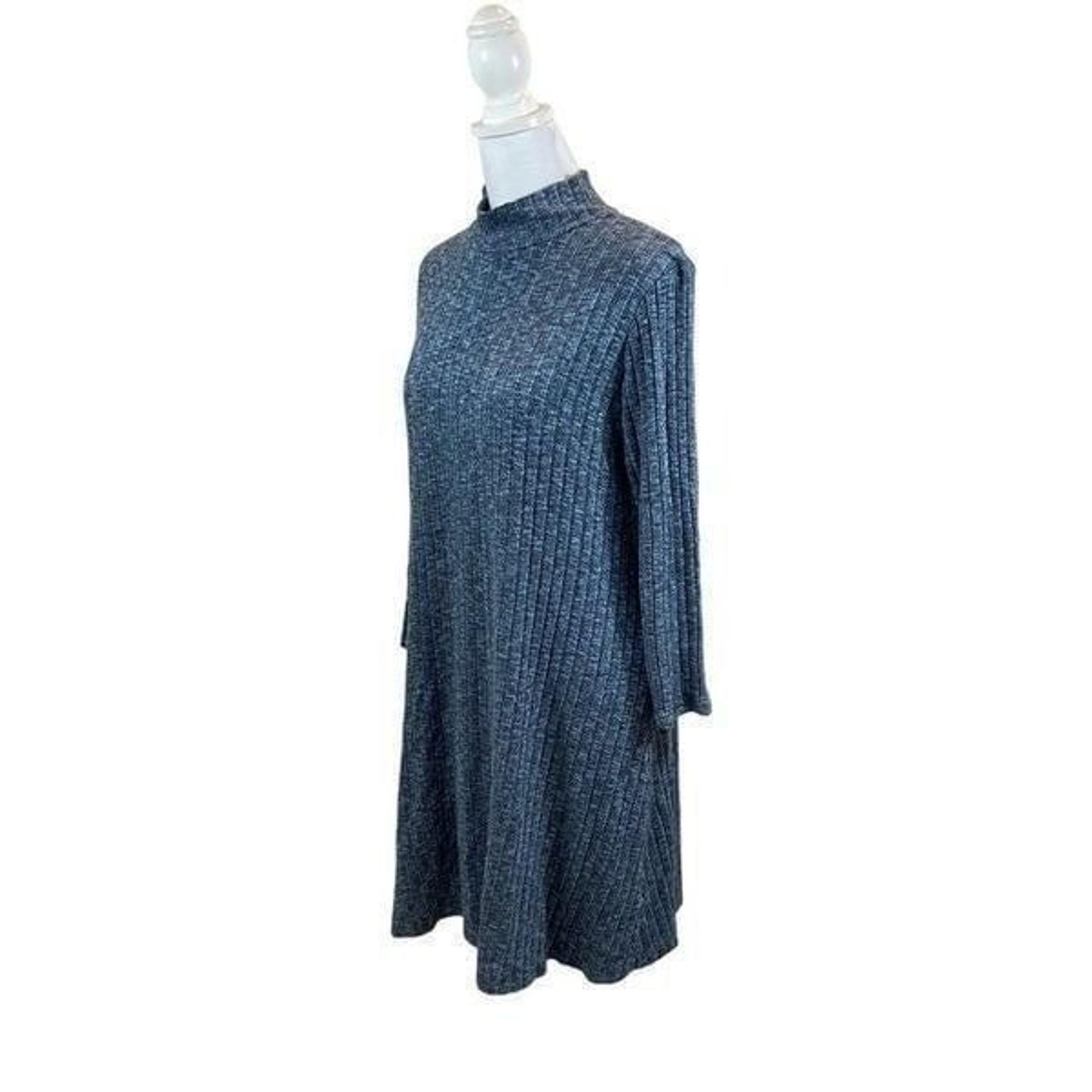Michael Stars Ribbed Heathered Double Layer Mini Dress Size Large