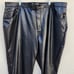 Abercrombie Women The Ankle Straight Ultra High Rise Vegan Leather Black Size 22