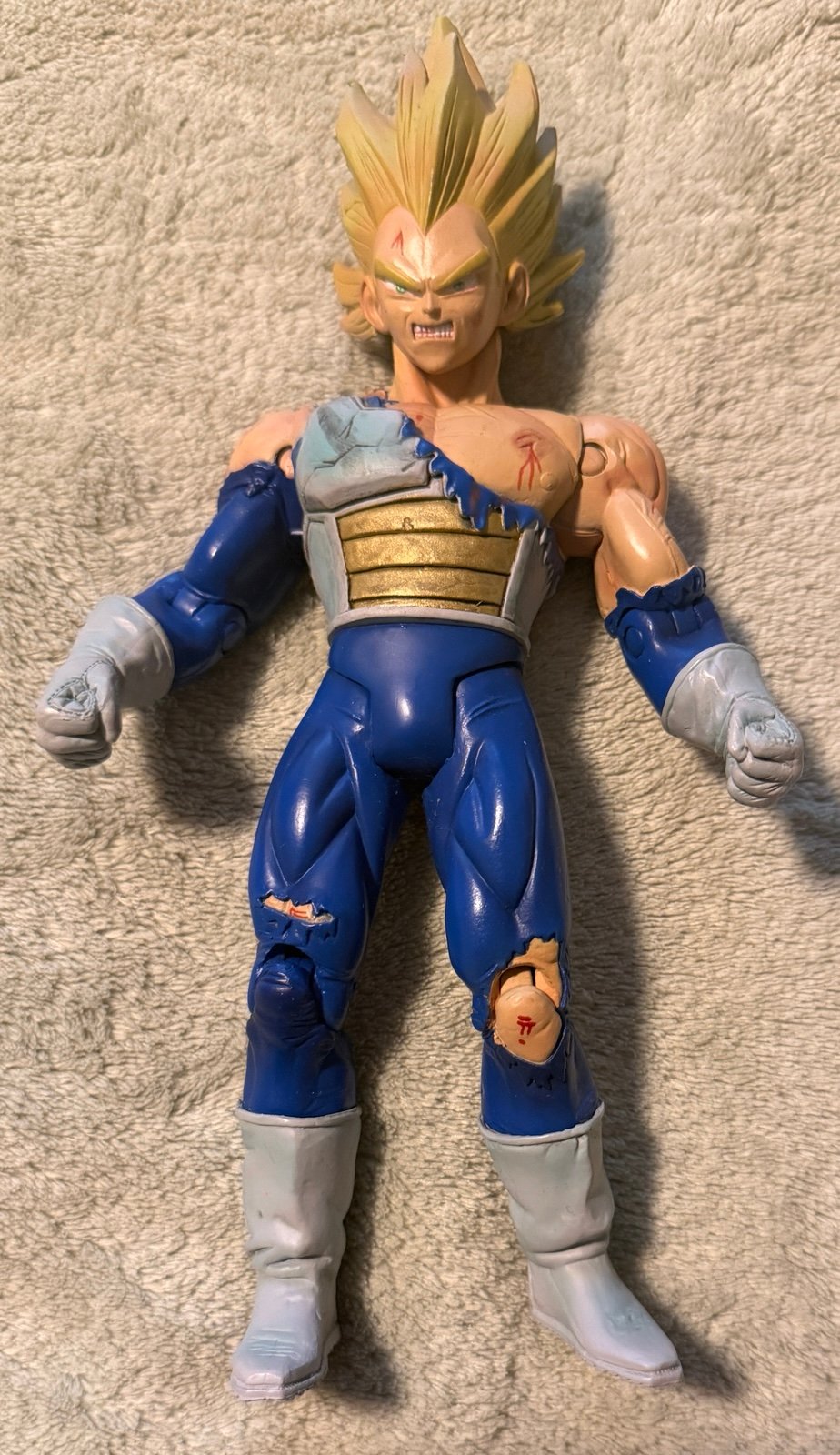 Battle Damaged SS Vegeta Movie Collection Dragon Ball Z 2002 If Labs Figure 8”