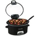 Crock-Pot 4.5-Qt Lift & Serve Slow Cooker, Hinged Lid, 4 Settings, Easy Clean