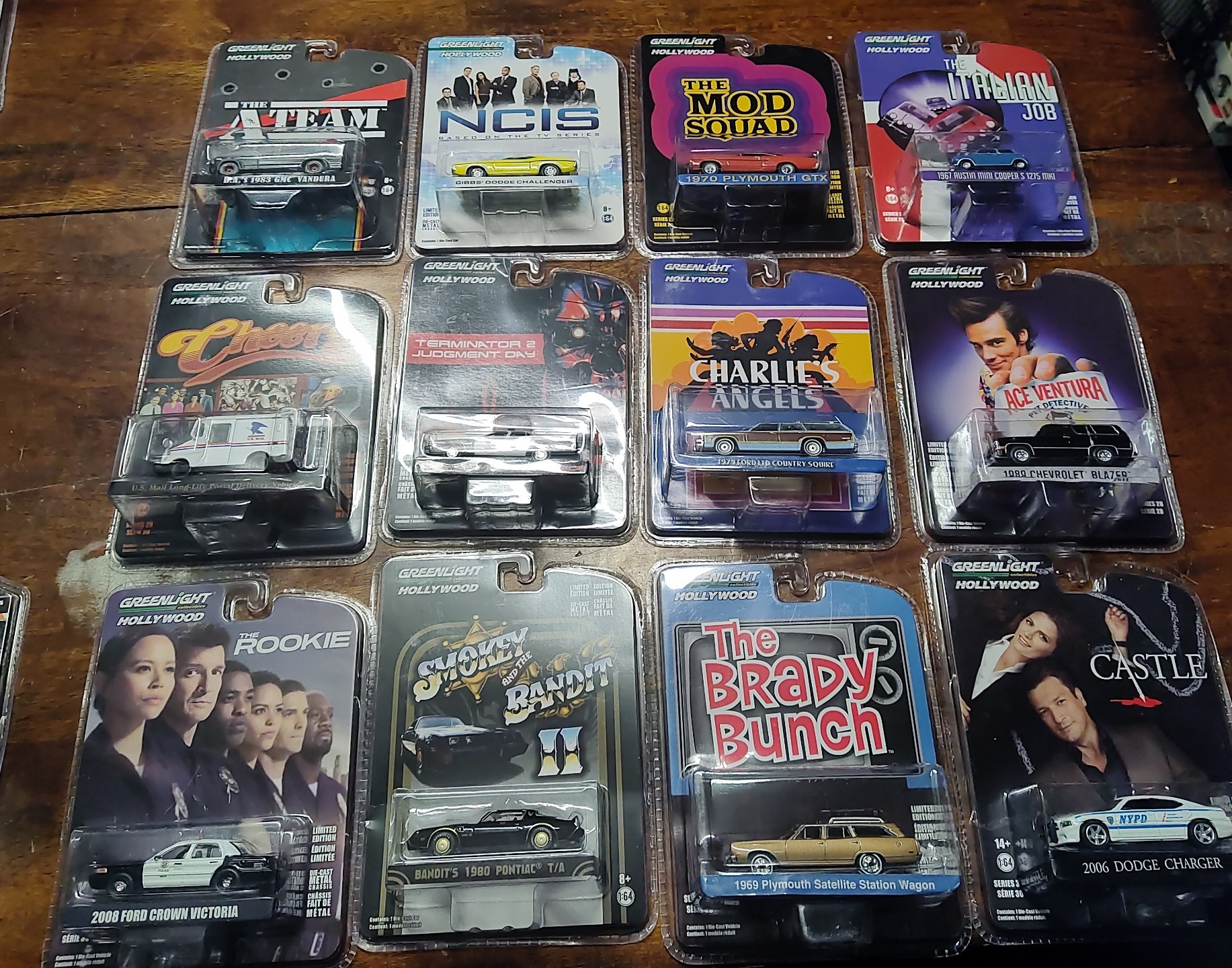 lot of Twelve Greenlight Hollywood Movie and Television on screen vehicles