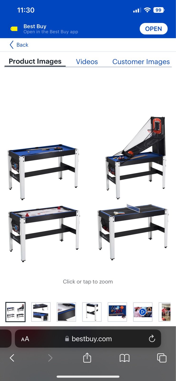 4-in-1 Game table