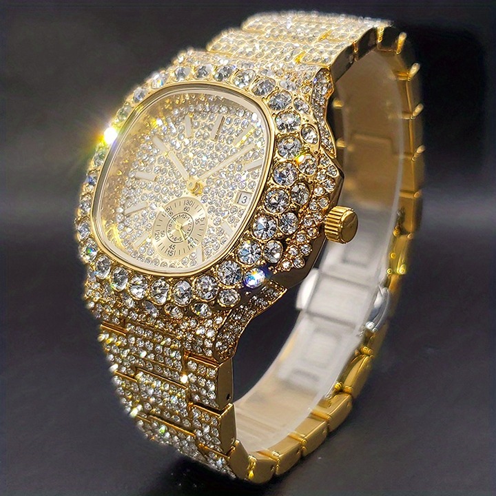 Fashion Party Quartz Watch Male Double Dial Weight Waterproof Watch-df