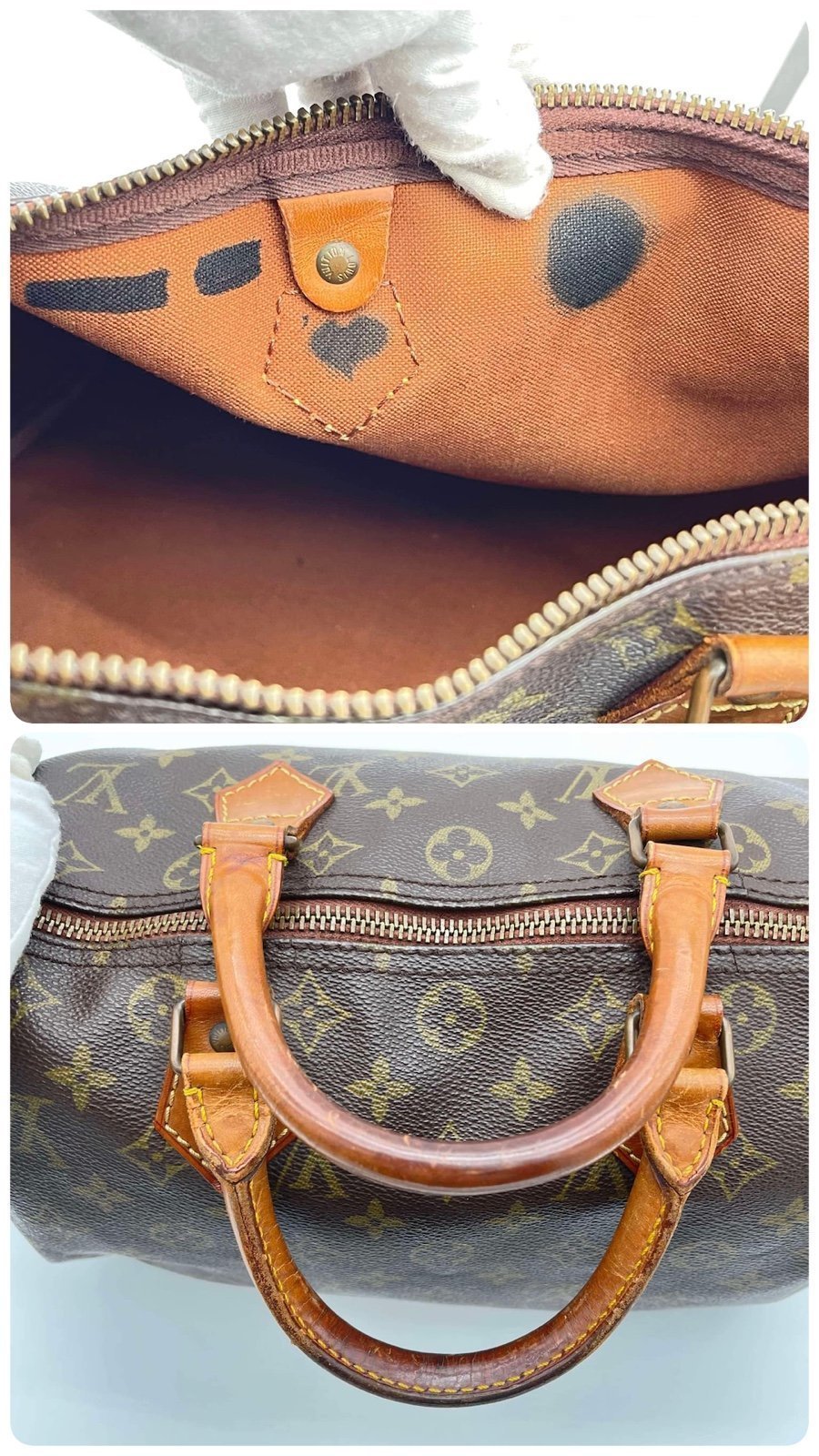 Vintage LOUIS VUITTON Monogram Speedy 30 Hand Bag- Free Gift